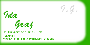 ida graf business card